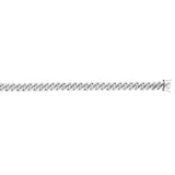 Sterling Silver Rhodium Plated Miami Cuban Chain (9.80 mm)