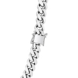 Sterling Silver Rhodium Plated Miami Cuban Chain (9.80 mm)