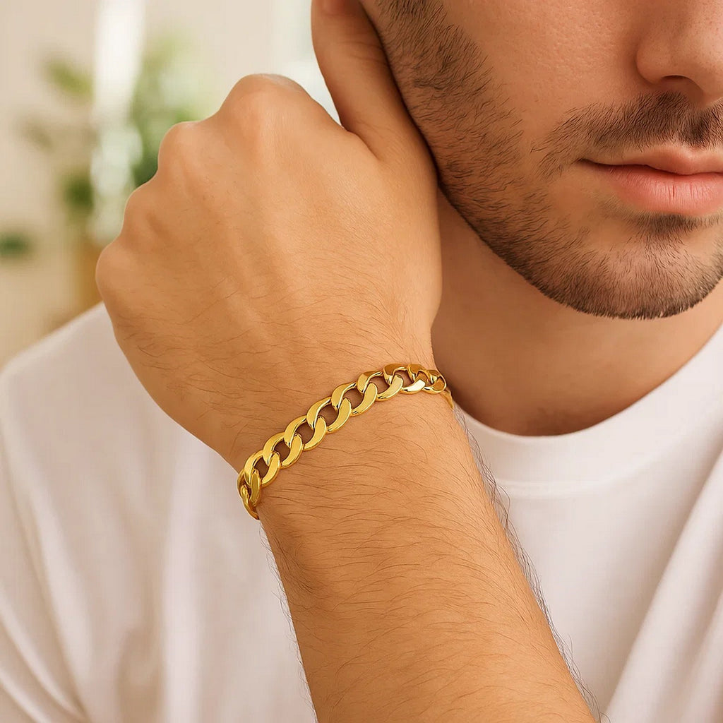 10k Yellow Gold Curb Bracelet (7.00 mm)