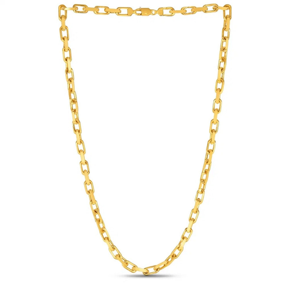 14k Yellow Gold French Cable Link Chain (6.1 mm)