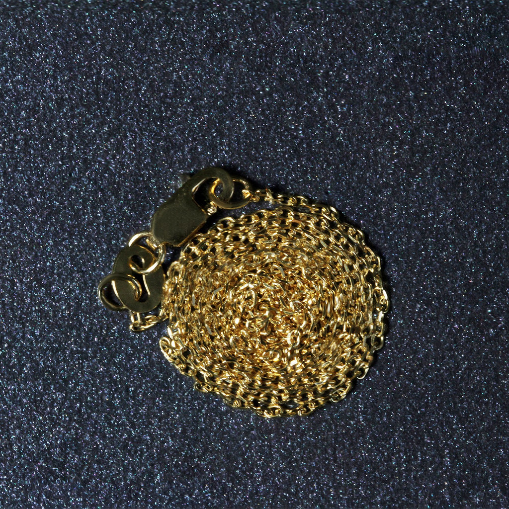 18k Yellow Gold Diamond Cut Cable Link Chain (0.80 mm)