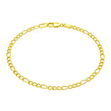 10k Yellow Gold Link Figaro Bracelet (2.60 mm)