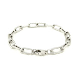 Sterling Silver Wide Paperclip Chain Bracelet (6.50 mm)
