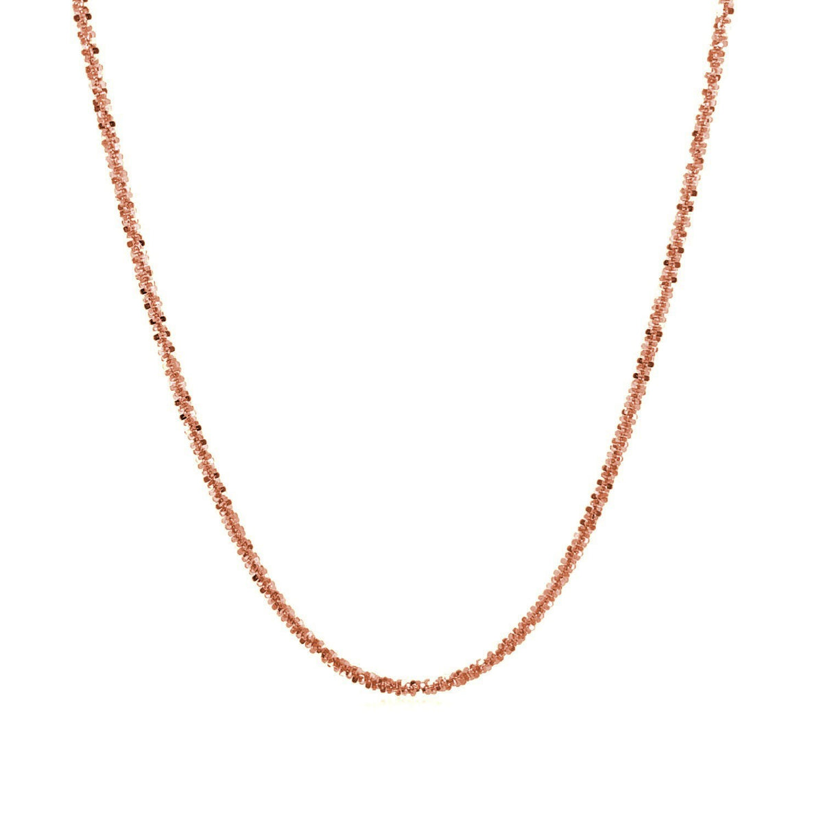 1.50 mm 14K Rose Gold Sparkle Chain