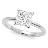 5 Carat Princess Lab Grown IGI G/VS1 Diamond Solitaire Ring in 10K White Gold