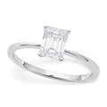 1 Carat Radiant Lab Grown IGI G/VS1 Diamond Solitaire Ring in 14K White Gold