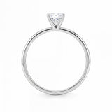 1 Carat Radiant Lab Grown IGI G/VS1 Diamond Solitaire Ring in 14K White Gold