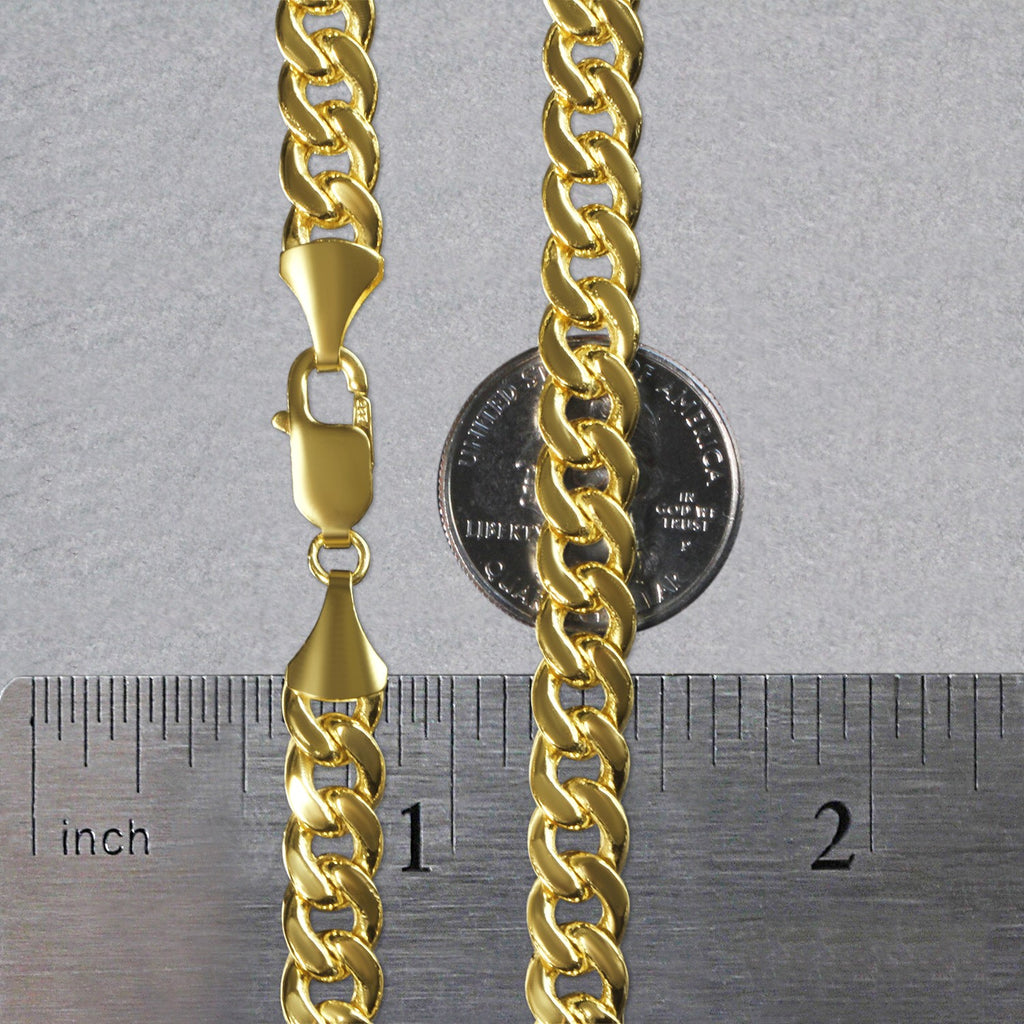 10k Yellow Gold Light Miami Cuban Chain (8.00 mm)