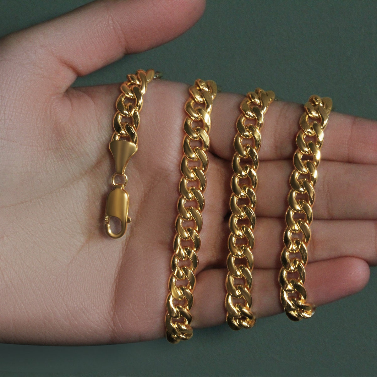 10k Yellow Gold Light Miami Cuban Chain (8.00 mm)