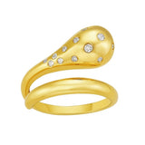 14K Yellow Gold Diamond Cut Stackable Ring (8.40 mm)