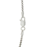 Sterling Silver Rhodium Plated Round Box Chain (1.80 mm)