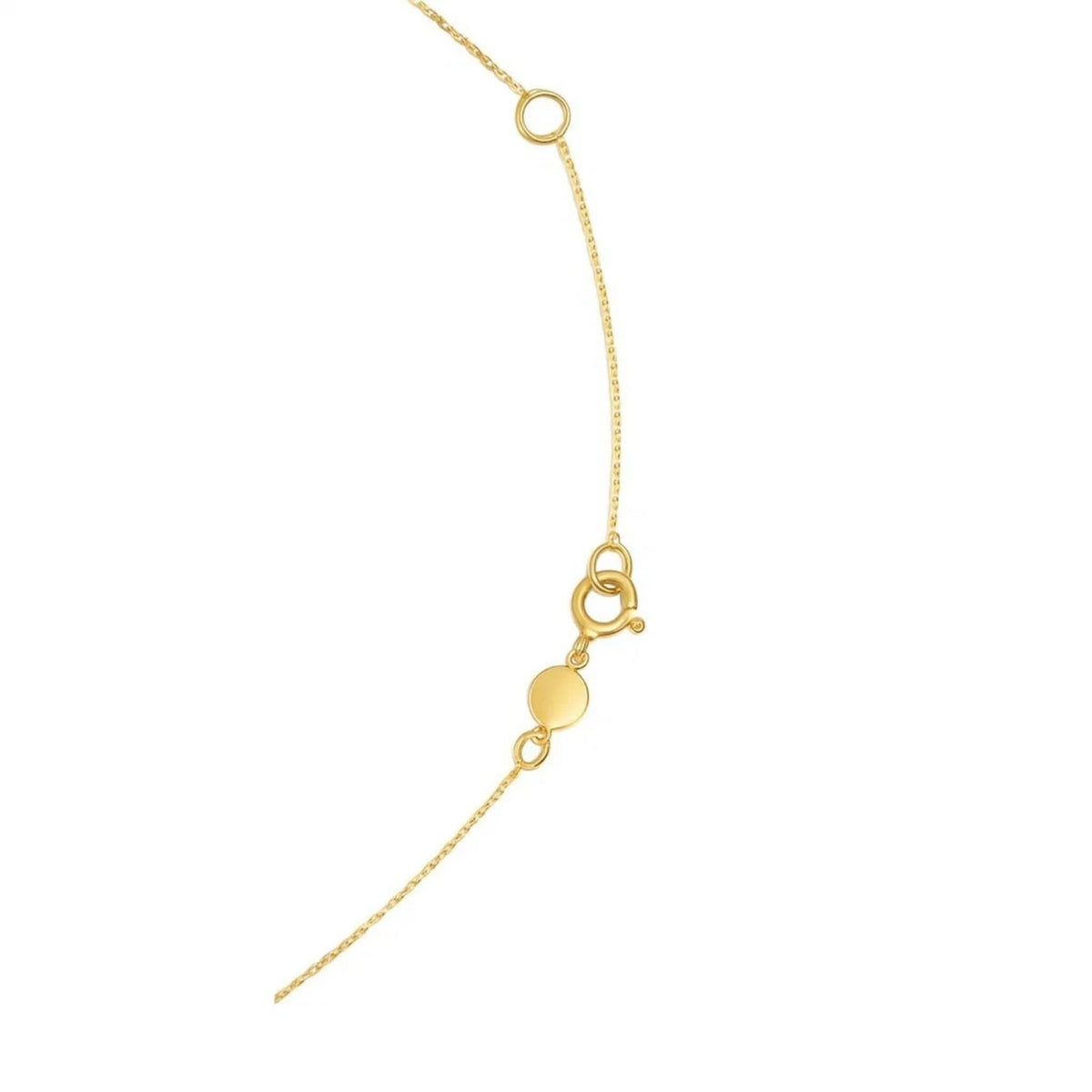 14K Yellow Gold Aquarius Necklace