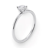 3/4 Carat Round Lab Grown IGI G/VS1 Diamond Solitaire Ring in 10K White Gold