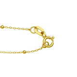 Malachite Geometric Rectangle Necklace in 14K Yellow Gold