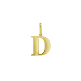 14K Yellow Gold Initial D Charm Pendant