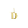 14K Yellow Gold Initial D Charm Pendant