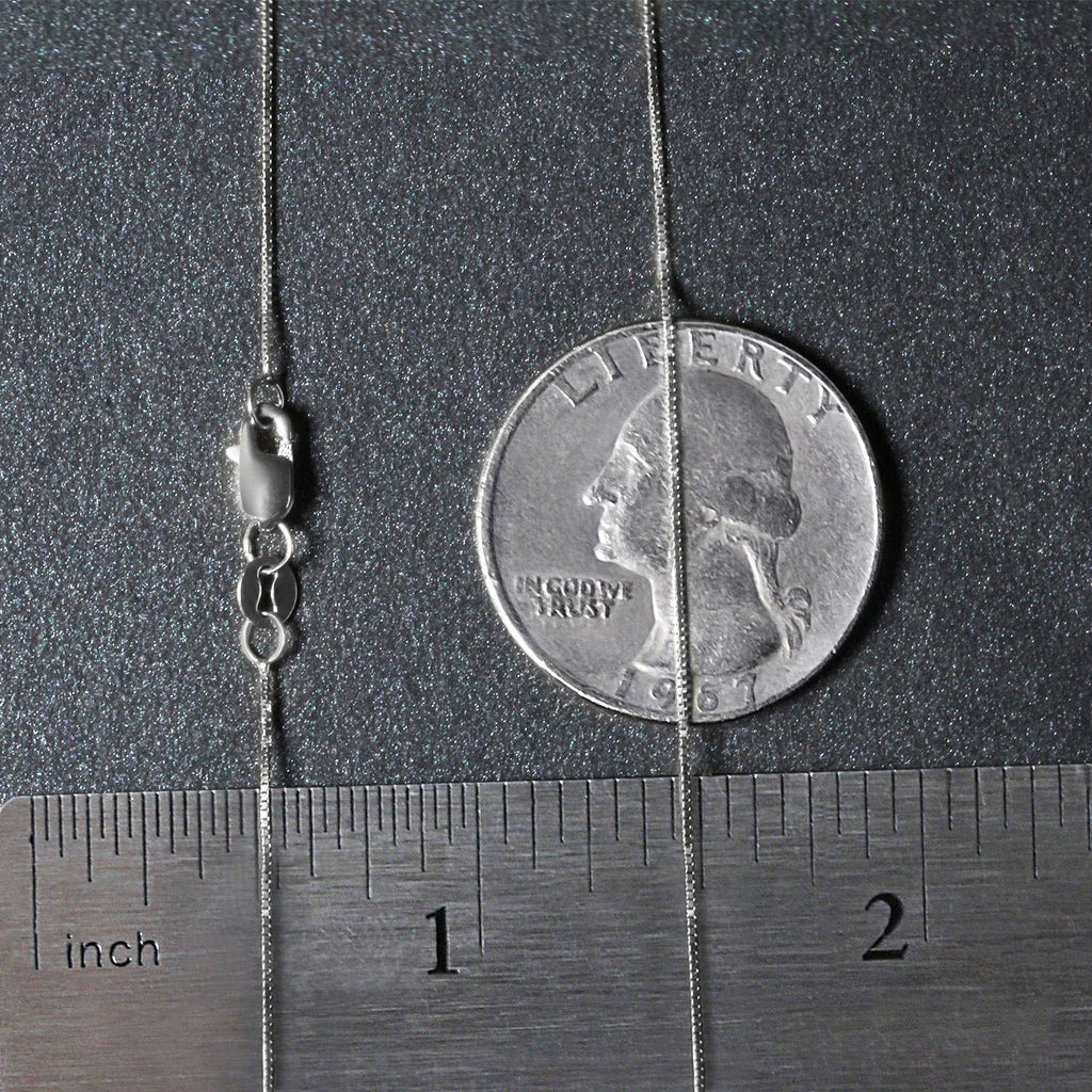 10k White Gold Classic Box Chain (0.45 mm)