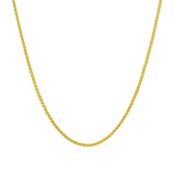 14k Yellow Gold Round Box Chain (1.3 mm)