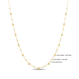 14k Yellow Gold Bead Necklace