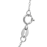 14k White Gold Diamond Cut Cable Link Chain (1.10 mm)