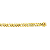 14k Yellow Gold Semi Solid Miami Cuban Chain (9.10 mm)