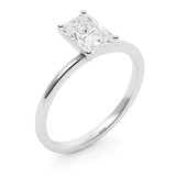 5 Carat Radiant Lab Grown IGI G/VS1 Diamond Solitaire Ring in 10K White Gold