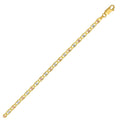 14K Tri Color Gold Pave Valentino Chain (3.50 mm)
