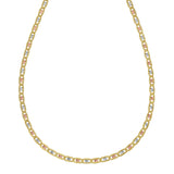14K Tri Color Gold Pave Valentino Chain (3.50 mm)