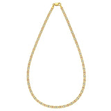 14K Tri Color Gold Pave Valentino Chain (3.50 mm)