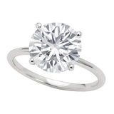 5 Carat Round Lab Grown IGI G/VS1 Diamond Solitaire Ring in 10K White Gold