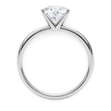 5 Carat Round Lab Grown IGI G/VS1 Diamond Solitaire Ring in 14K White Gold