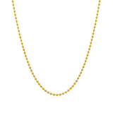 14k Yellow Gold Bead Chain 1.5mm (1.50 mm)