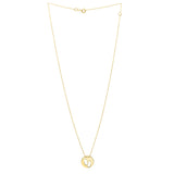 Baby Footprints Necklace in 10K Yellow Gold