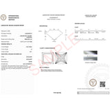 1.50Ct Princess Lab Grown IGI G/VS1 Diamond Ring in 10K White Gold