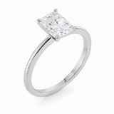 2 Carat Radiant Lab Grown IGI G/VS1 Diamond Solitaire Ring in 10K White Gold