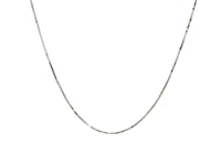 14k White Gold Classic Box Chain (0.60 mm)