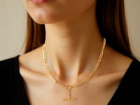 14k Yellow Gold Alternating Oval and Round Chain Necklace with Toggle
