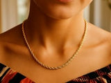 14k Yellow Gold Light Rope Chain (3.00 mm)